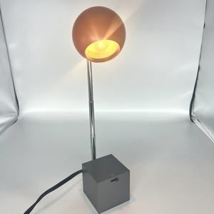 Michael Lax Lightolier Lytegem Orange Orb Telescoping Lamp Complete READ